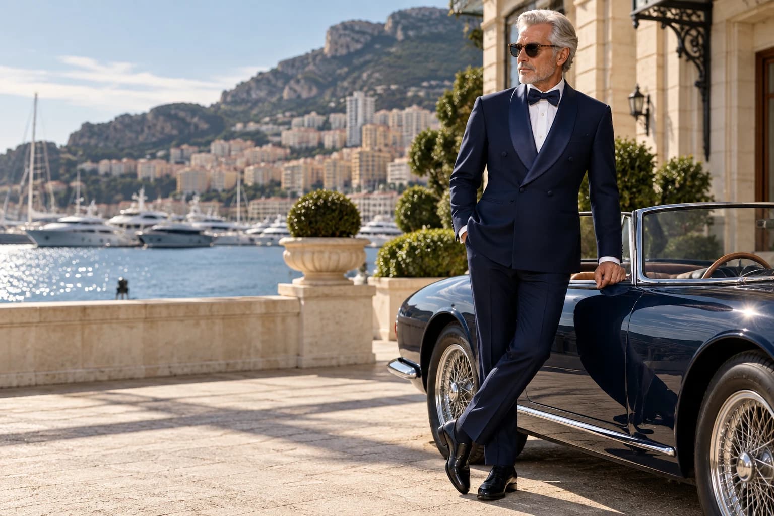Man dressed in Malik Alexander formalwear