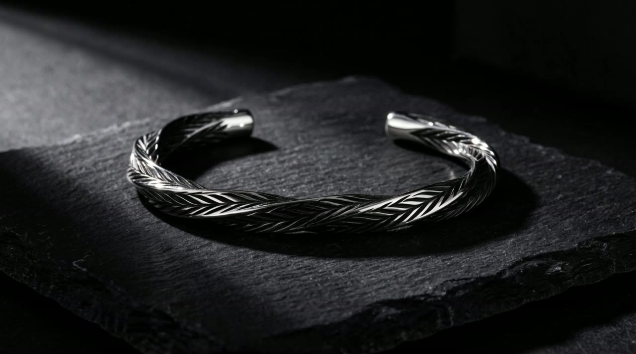 Amun Chevron Cuff on slate