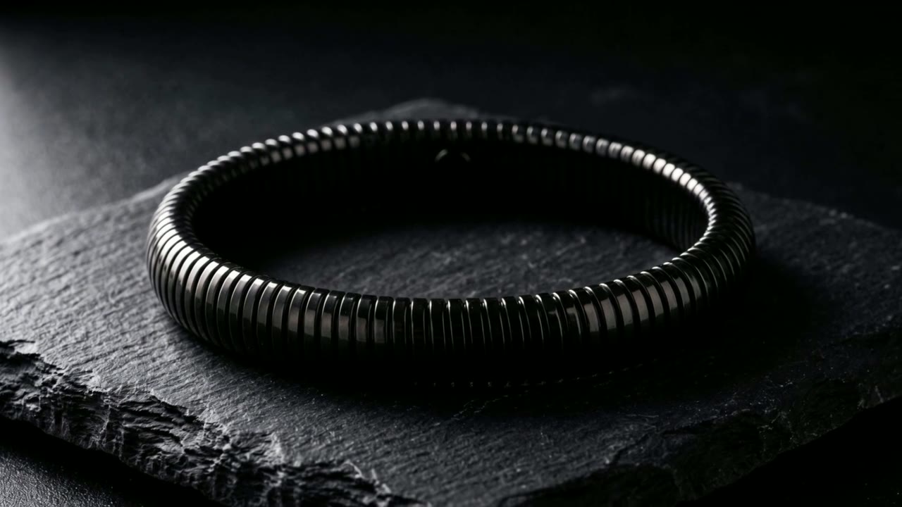 Coil Bangle Noir film