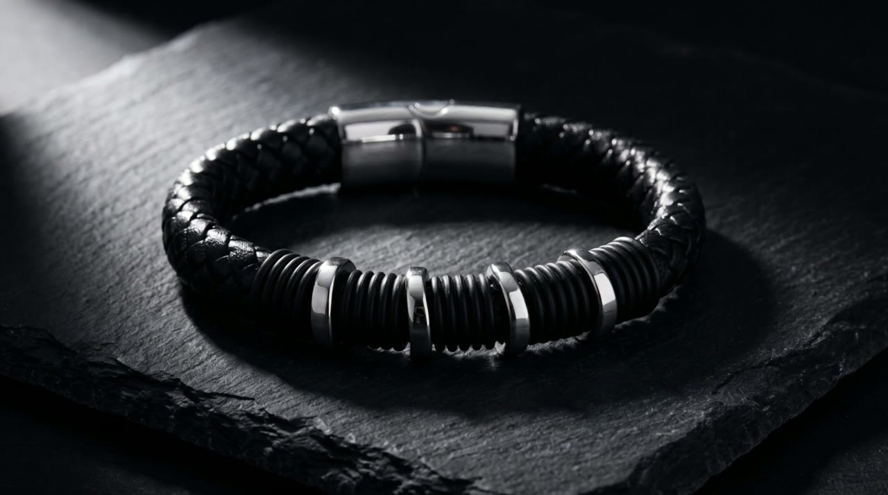 Coil Ring Cord on slate