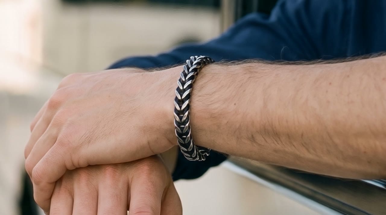 Franco Cord Chain worn in the scene