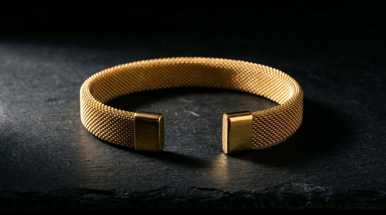 Giza Mesh Cuff on slate
