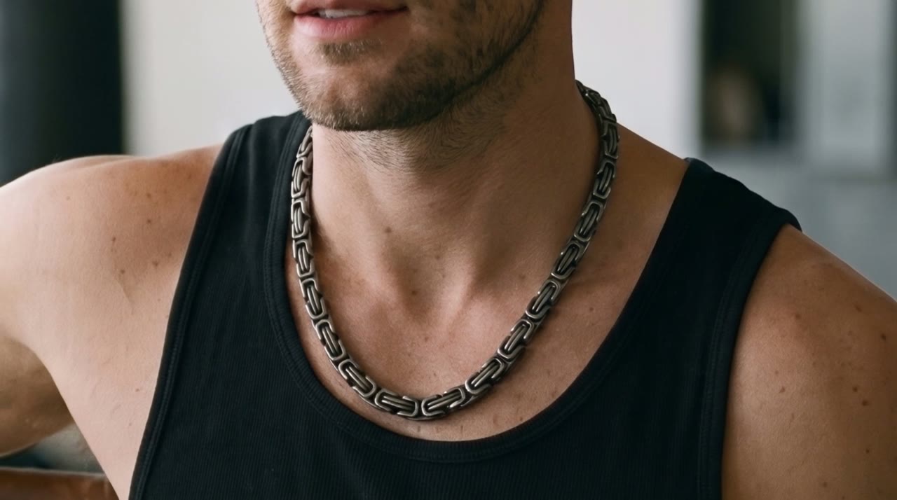 Karnak Byzantine Chain worn in the scene