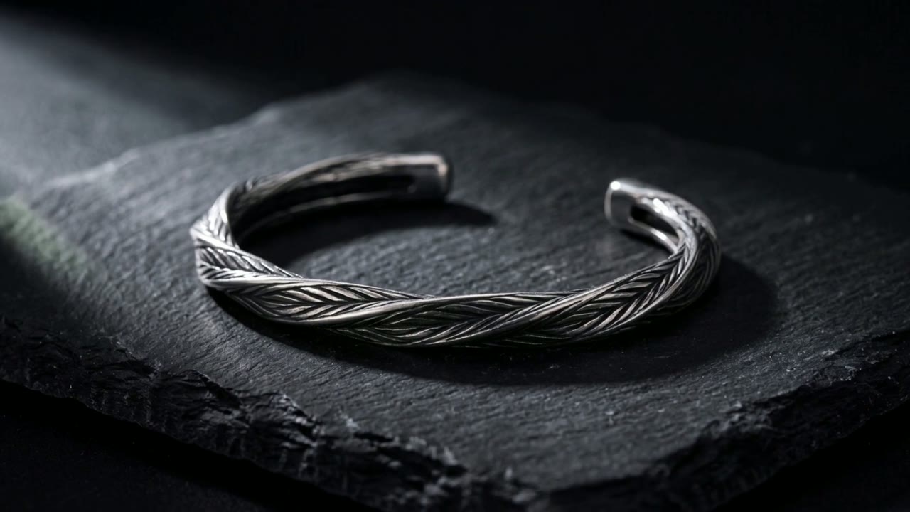 Luxor Weave Cuff Antique film