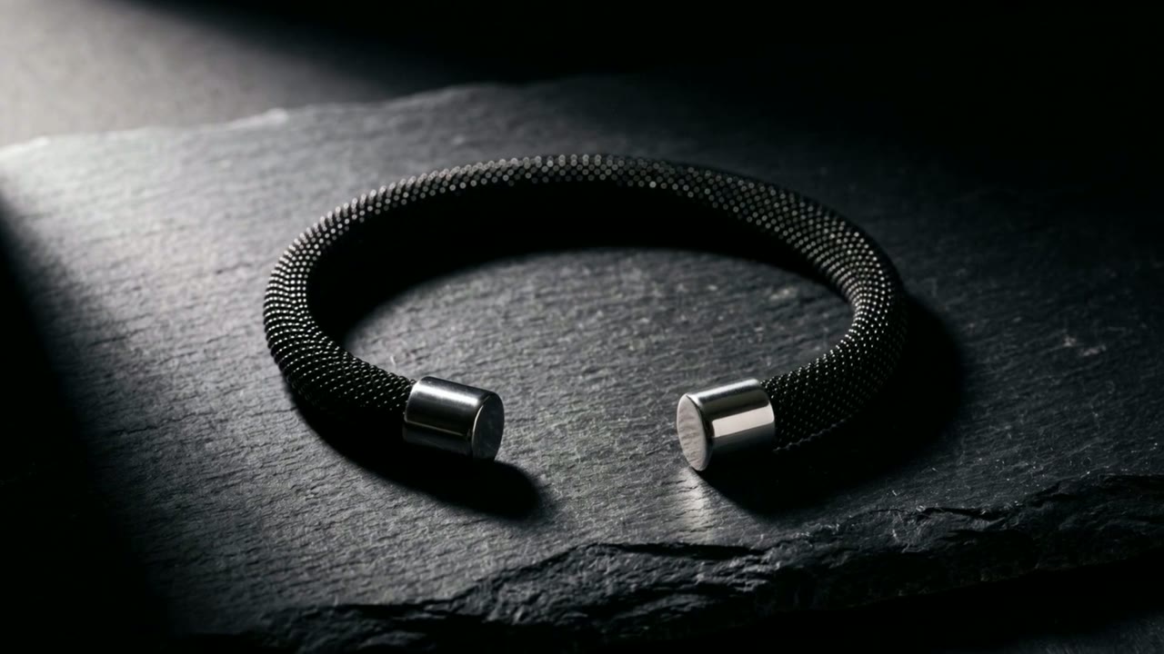 Noir Mesh Cuff film