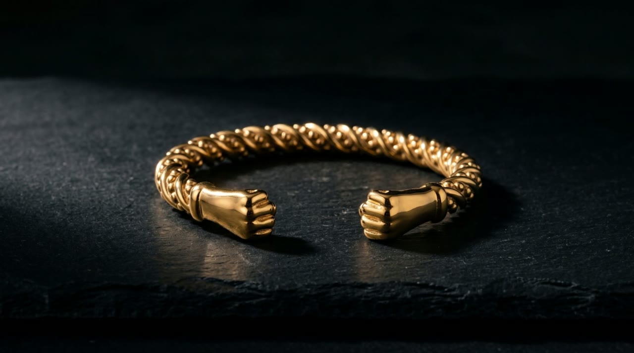 Pharaoh Fist Cuff on slate