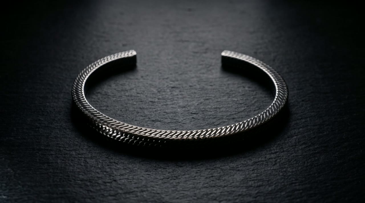 Regent Cable Cuff on slate