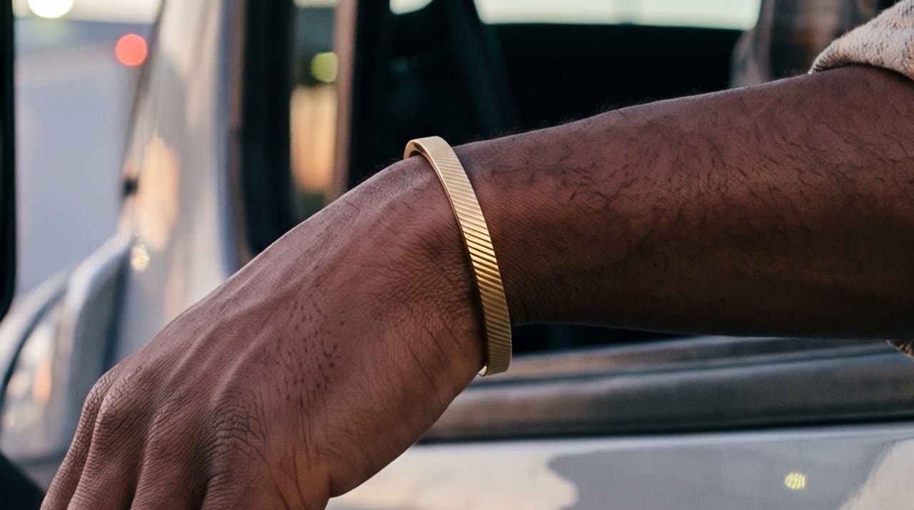 Regent Reed Cuff worn in the scene