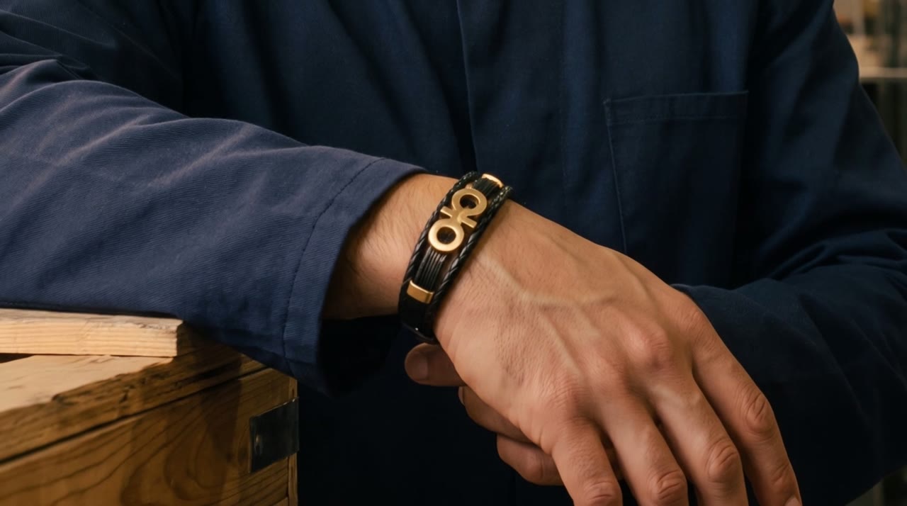 Sovereign Loop Wrap worn in the scene
