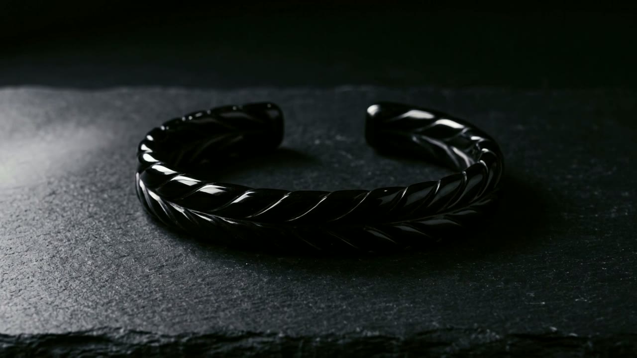 Thebes Weave Cuff Noir film