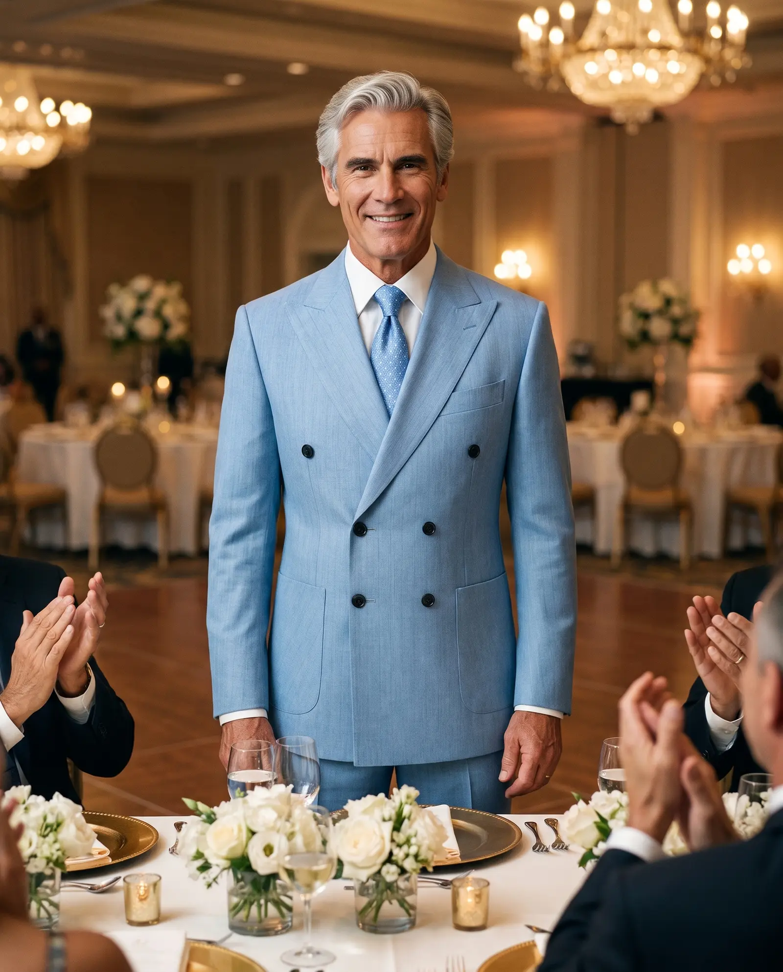 Sky blue Jordan suit