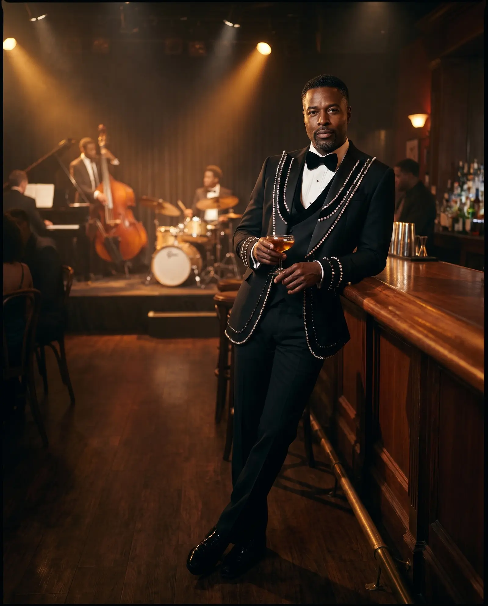 Black and silver Pipeline tuxedo