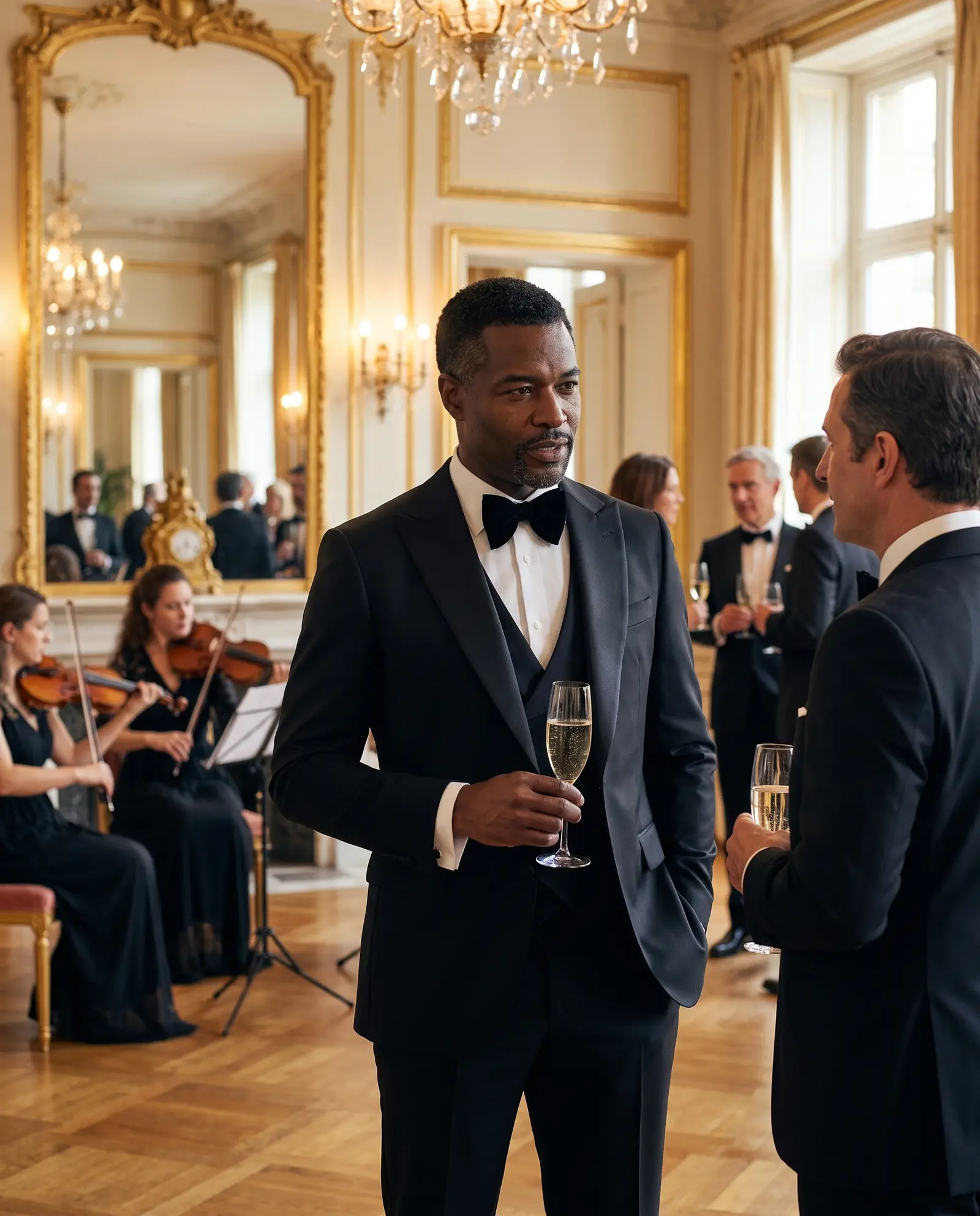 Black Carlton three piece tuxedo