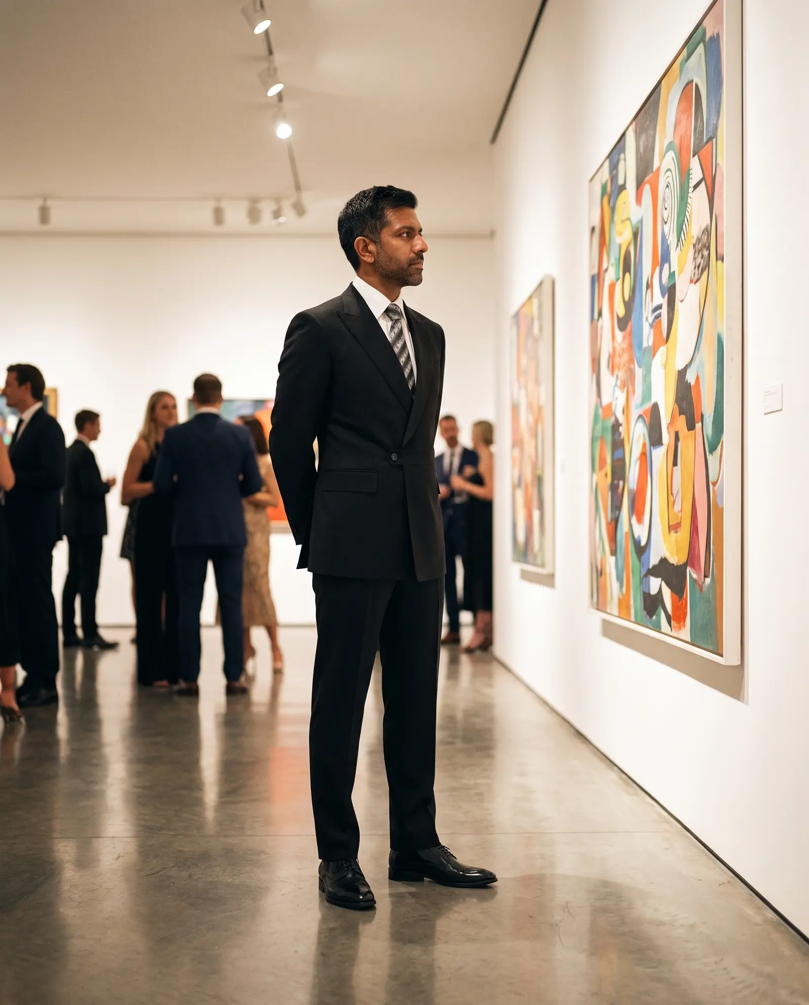 Black Belmont suit occasion photograph