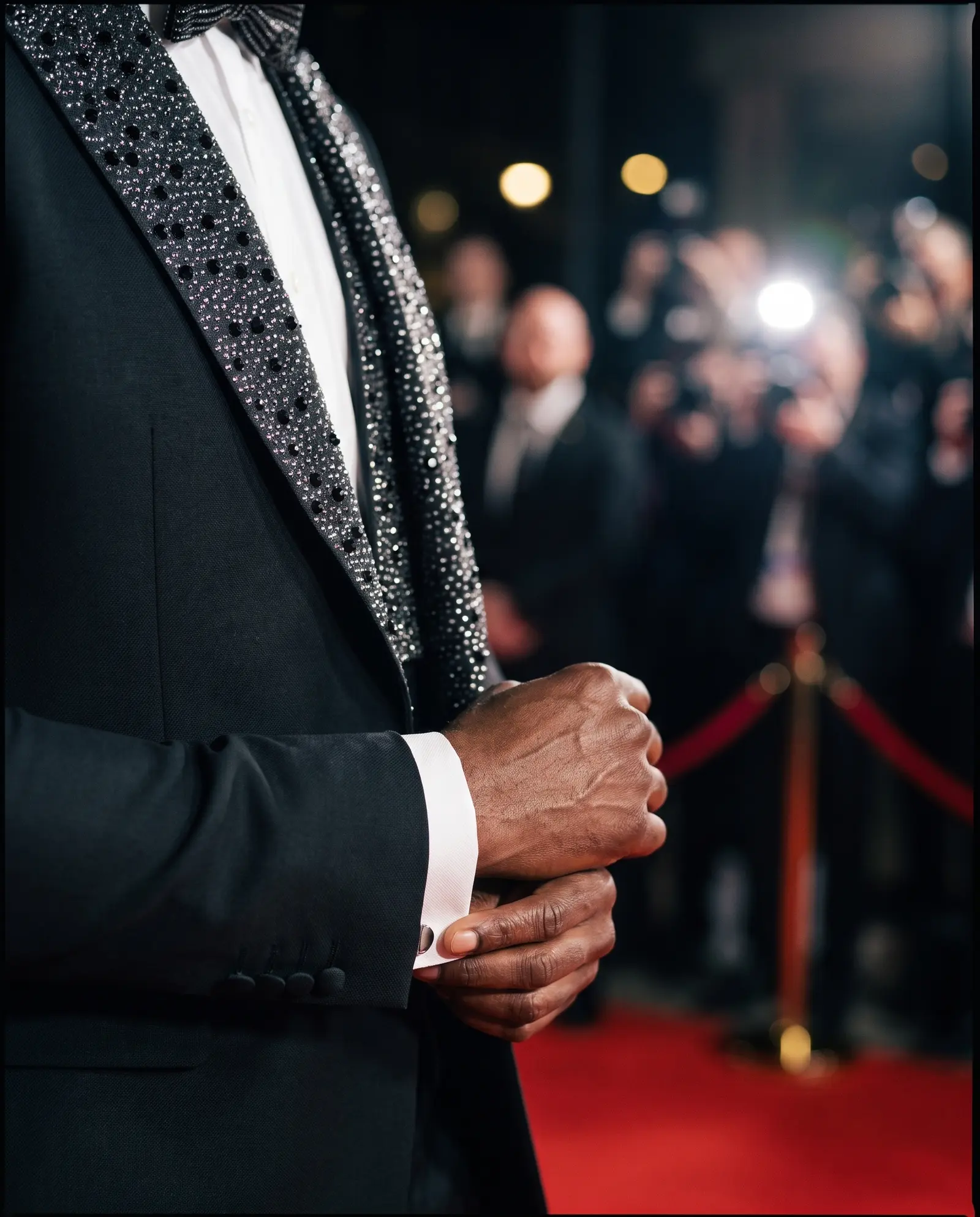Black Monte Carlo three piece tuxedo occasion photograph