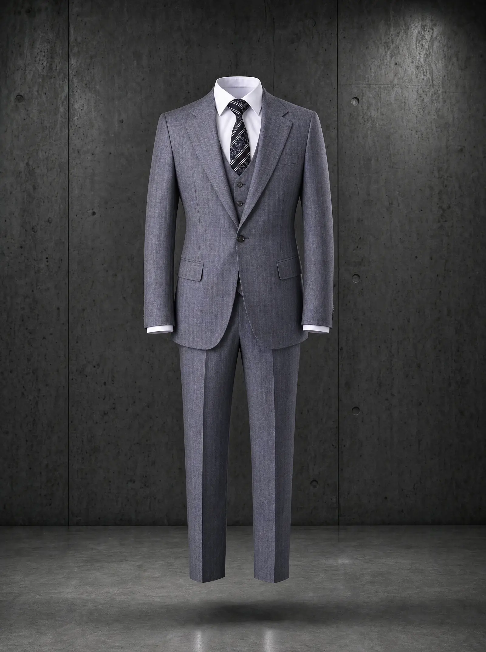 Mid grey Remington three piece suit