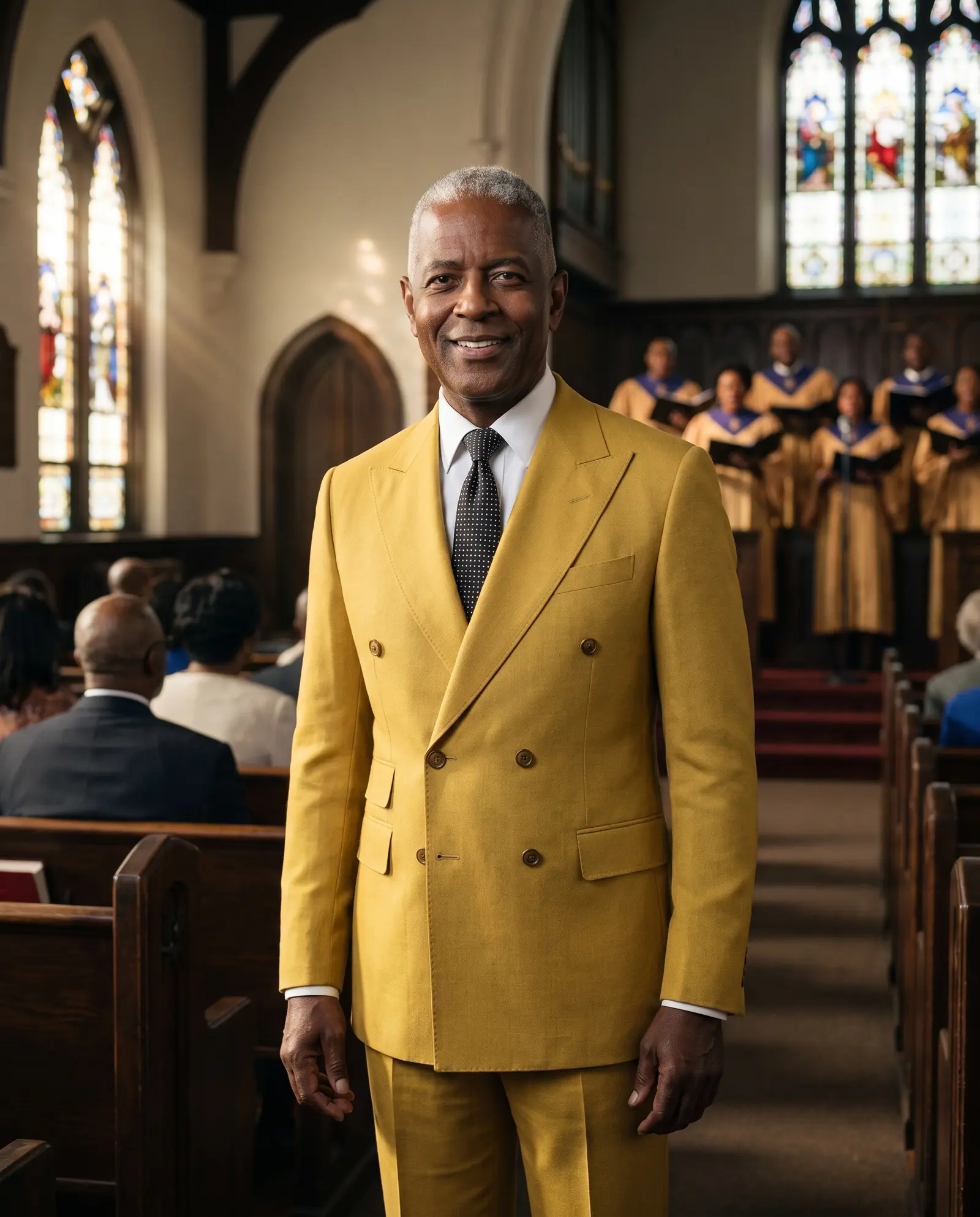 Mustard Jubilee suit