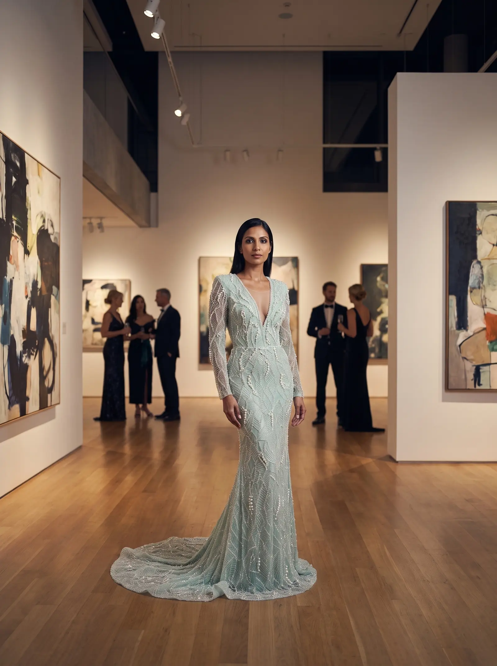 Mint Meadow mermaid gown occasion photograph