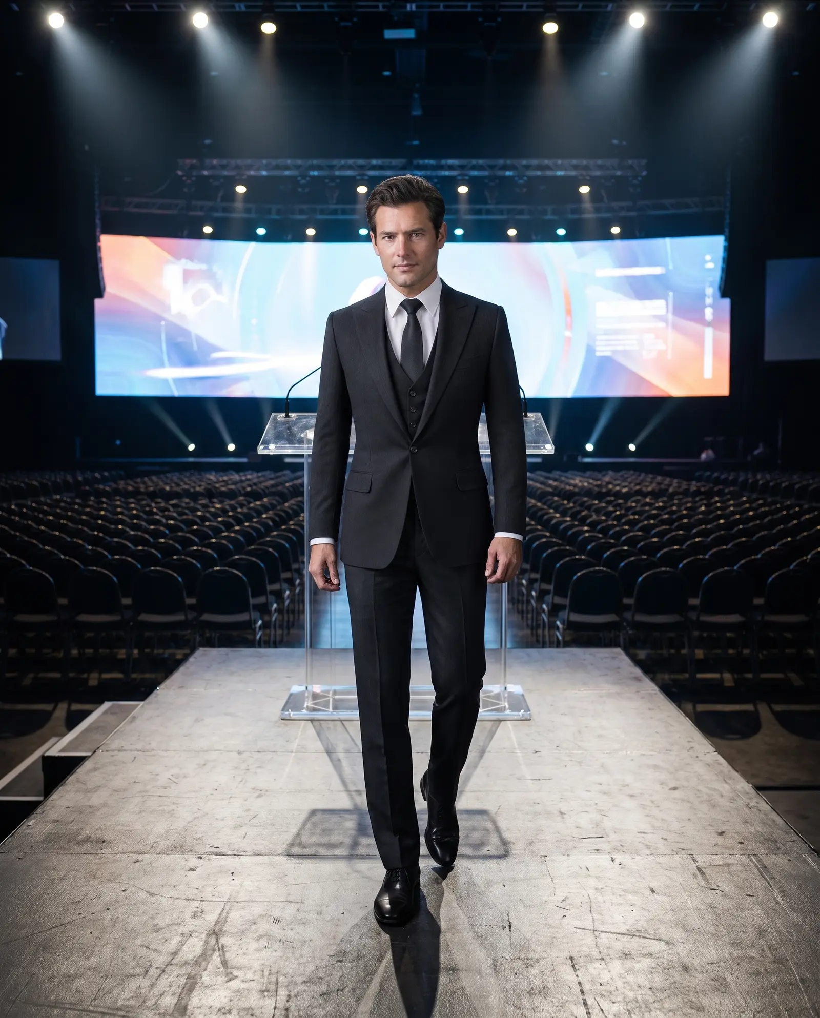 Black herringbone Wexford three piece suit