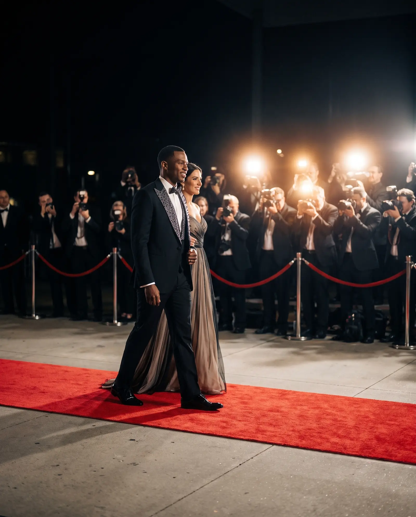 Black Monte Carlo three piece tuxedo occasion photograph
