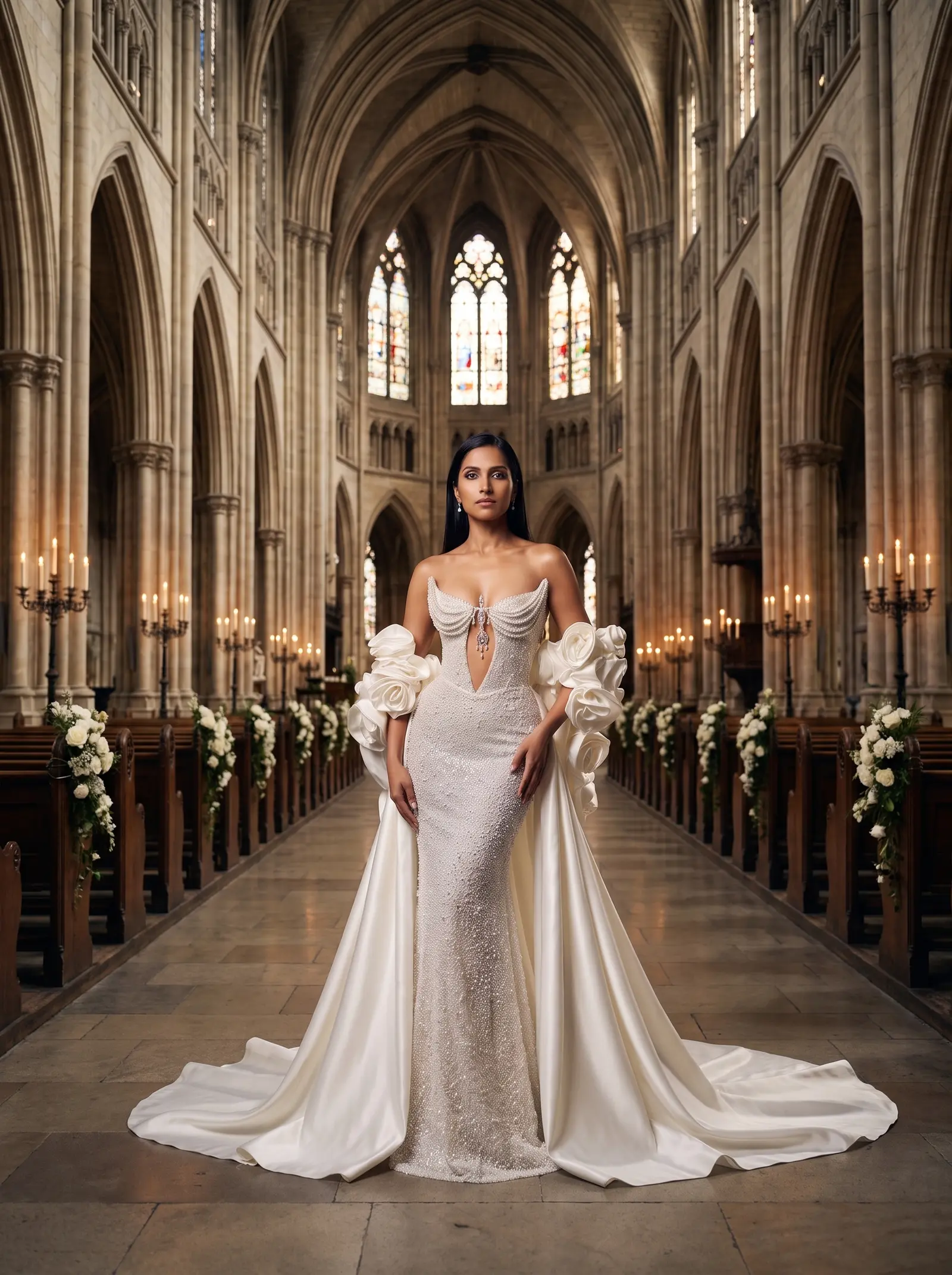 Ivory pearl Eternity bridal gown occasion photograph