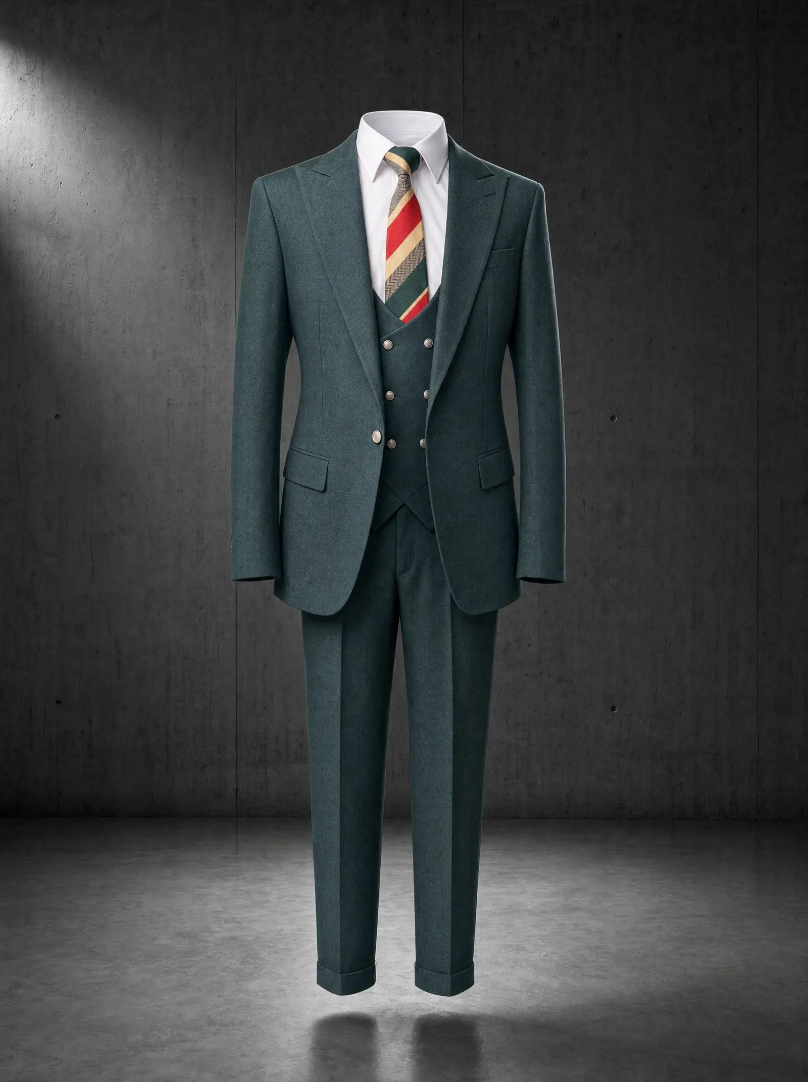 Forest green Ashford three piece suit, ghost