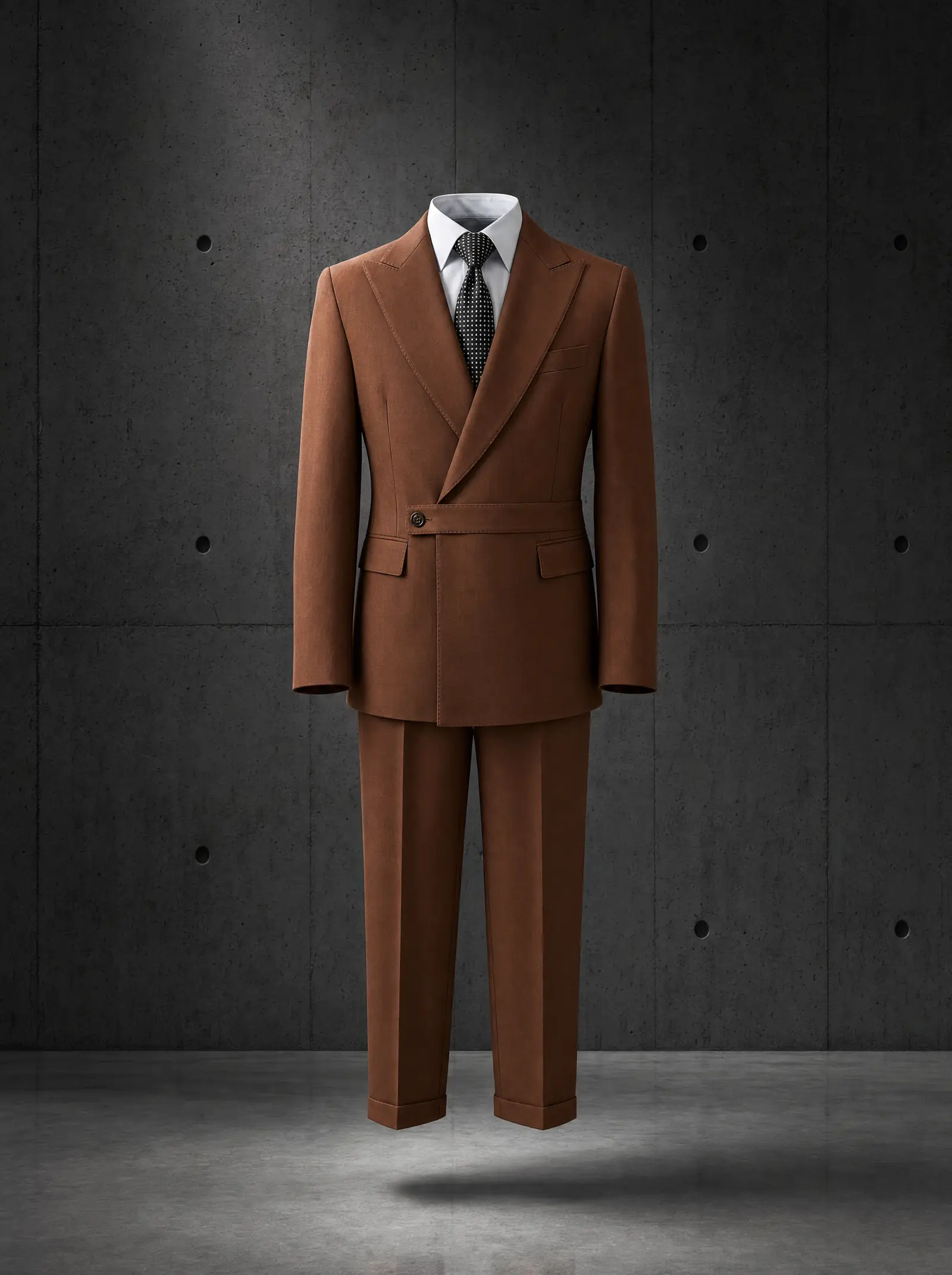 Chestnut Galilee suit, ghost
