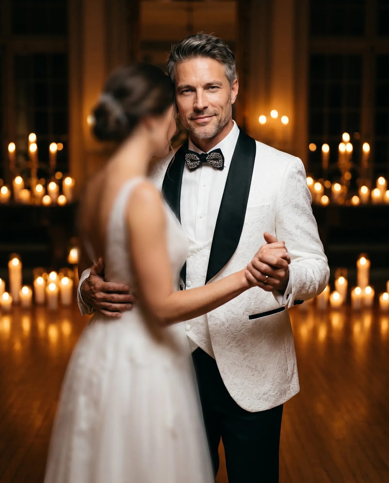 White Blueprint dinner jacket