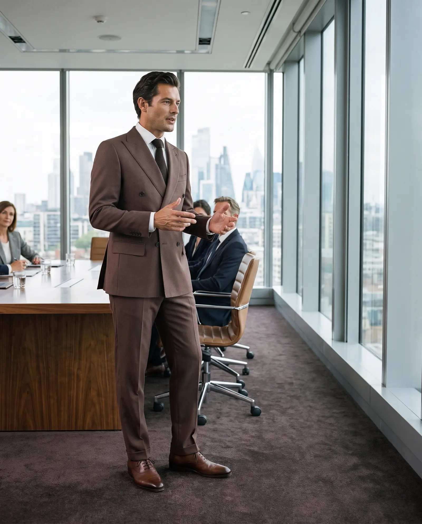 Coffee brown Aldridge suit