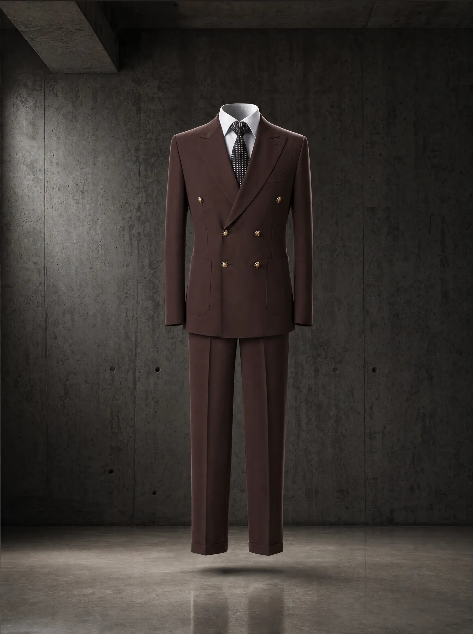 Chocolate brown Beaumont suit