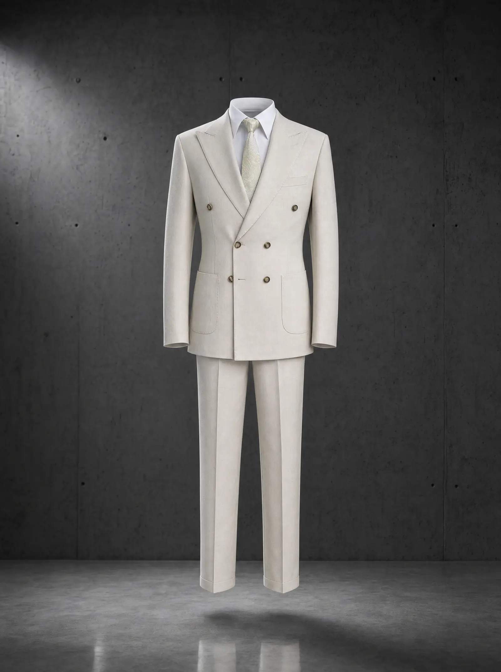 Cream Shiloh suit, ghost