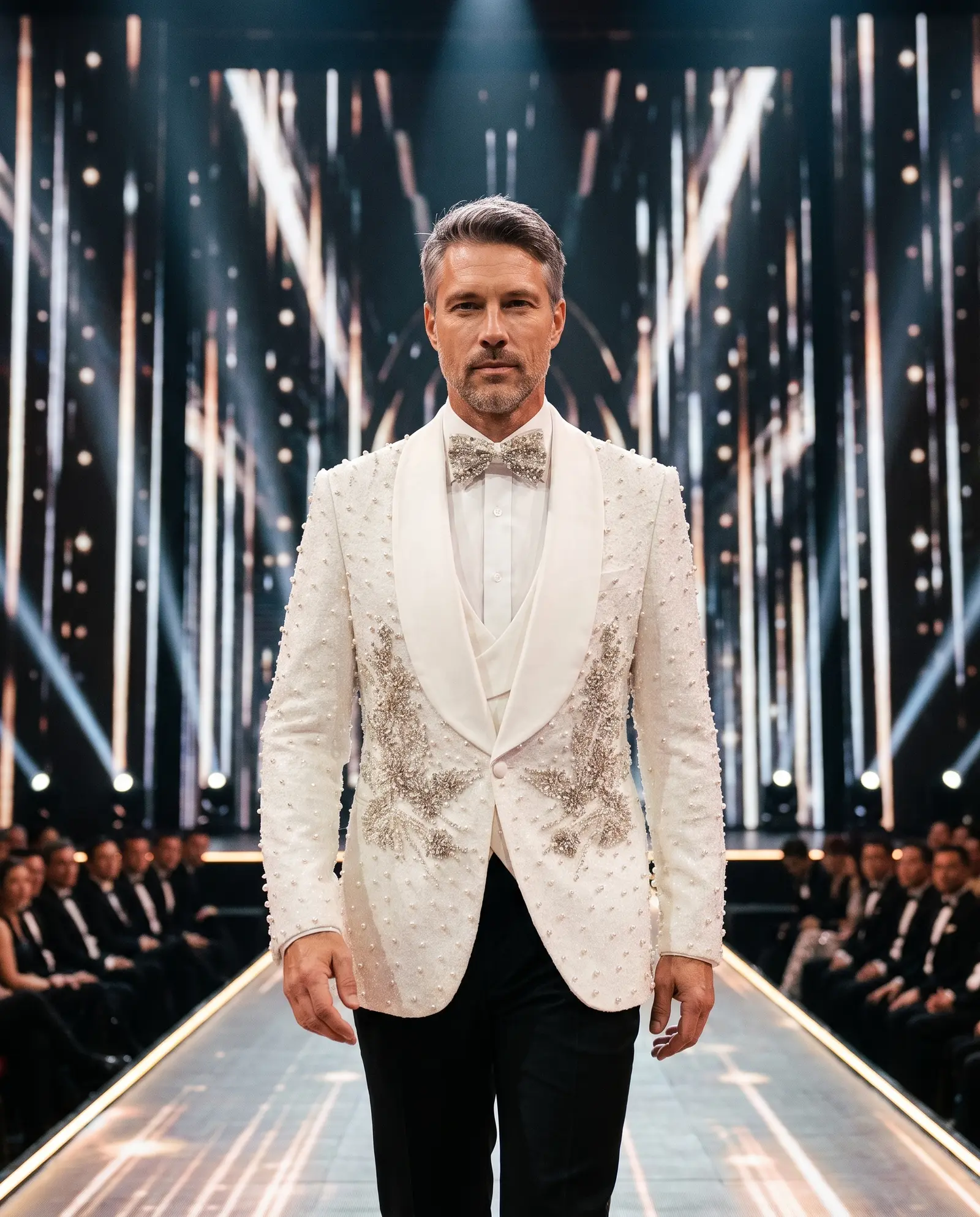 White pearl Avalanche tuxedo