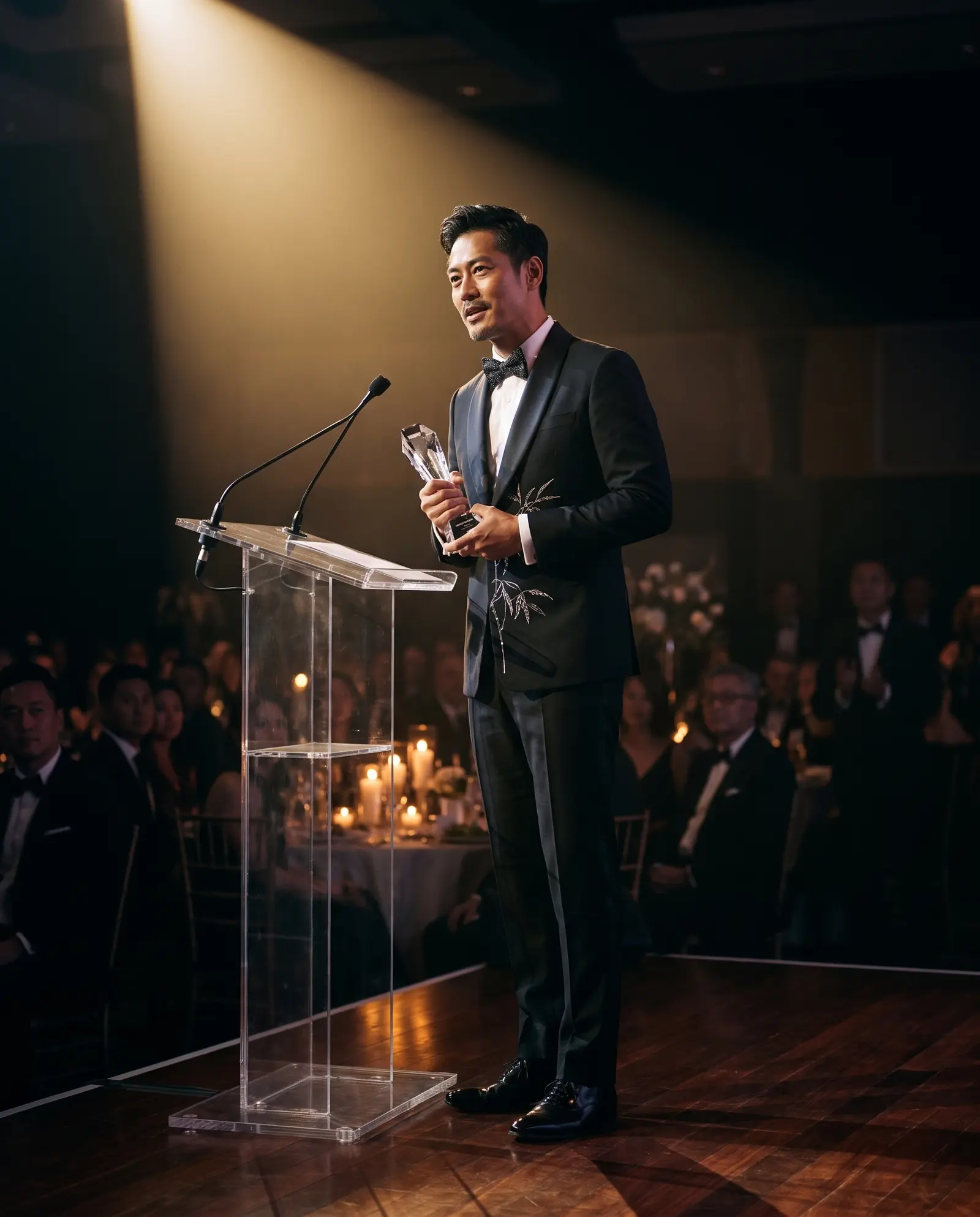 Black Kensington tuxedo occasion photograph