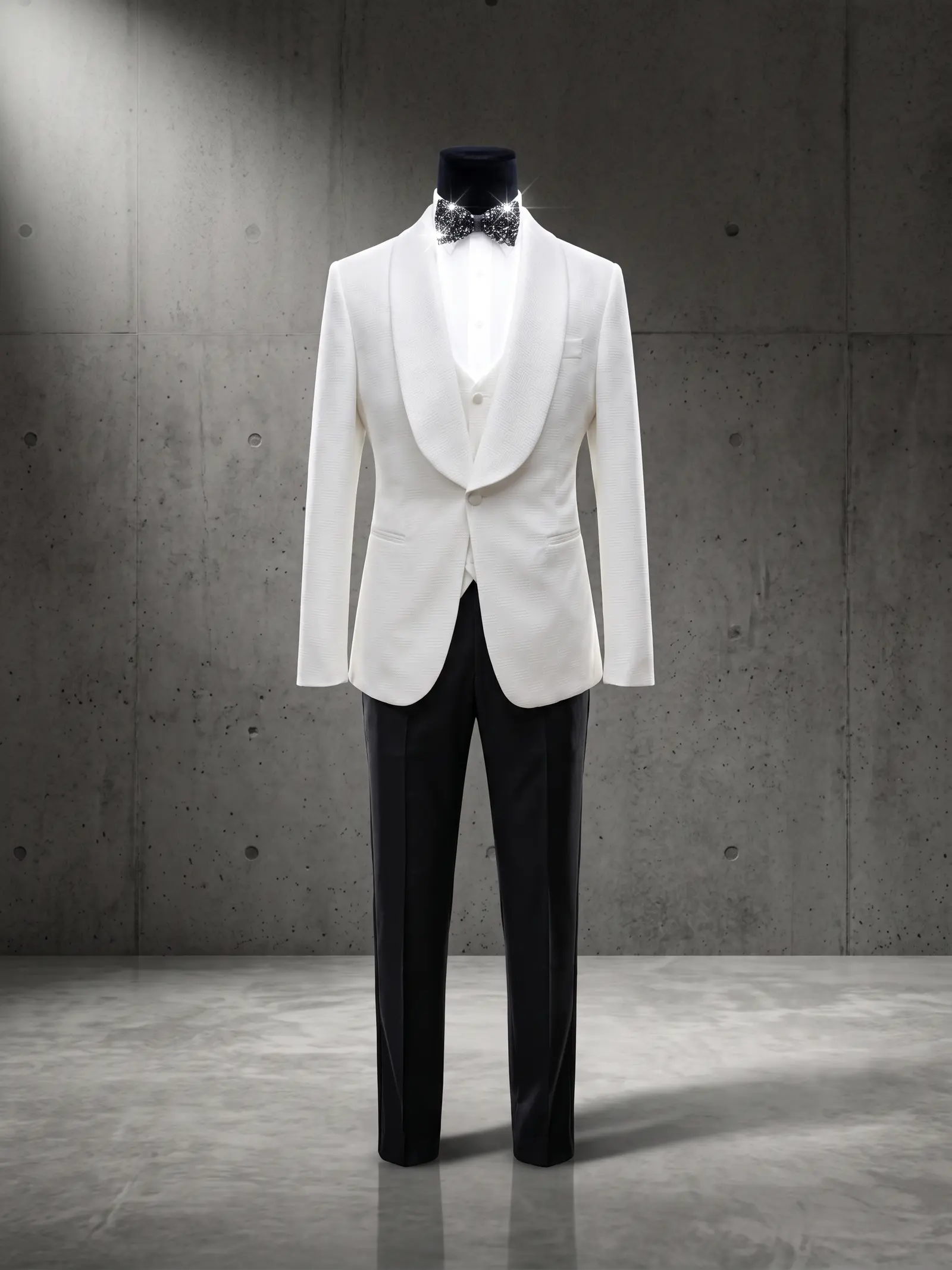 Ivory Ischia three piece tuxedo