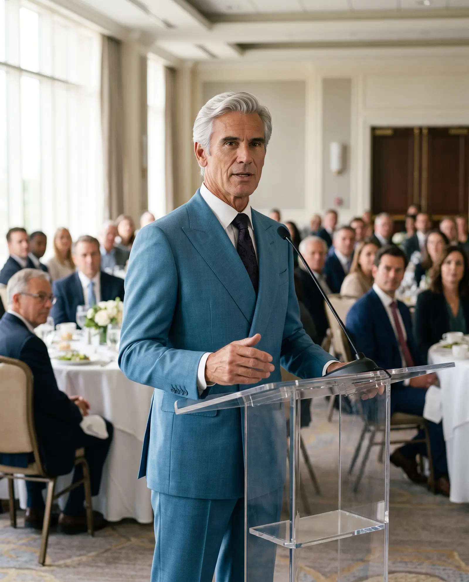 Teal Eden suit occasion photograph