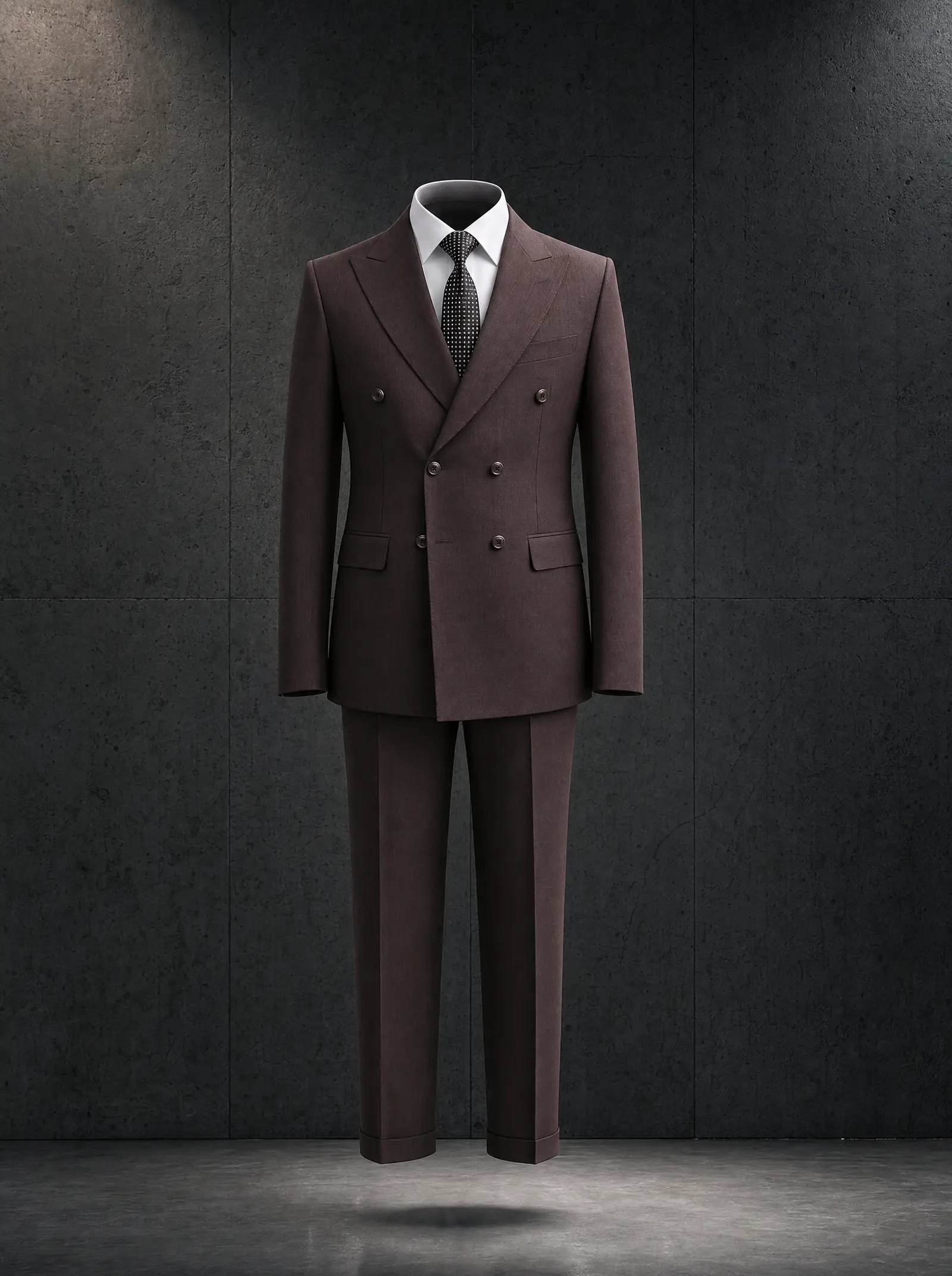 Espresso Pemberton suit, ghost