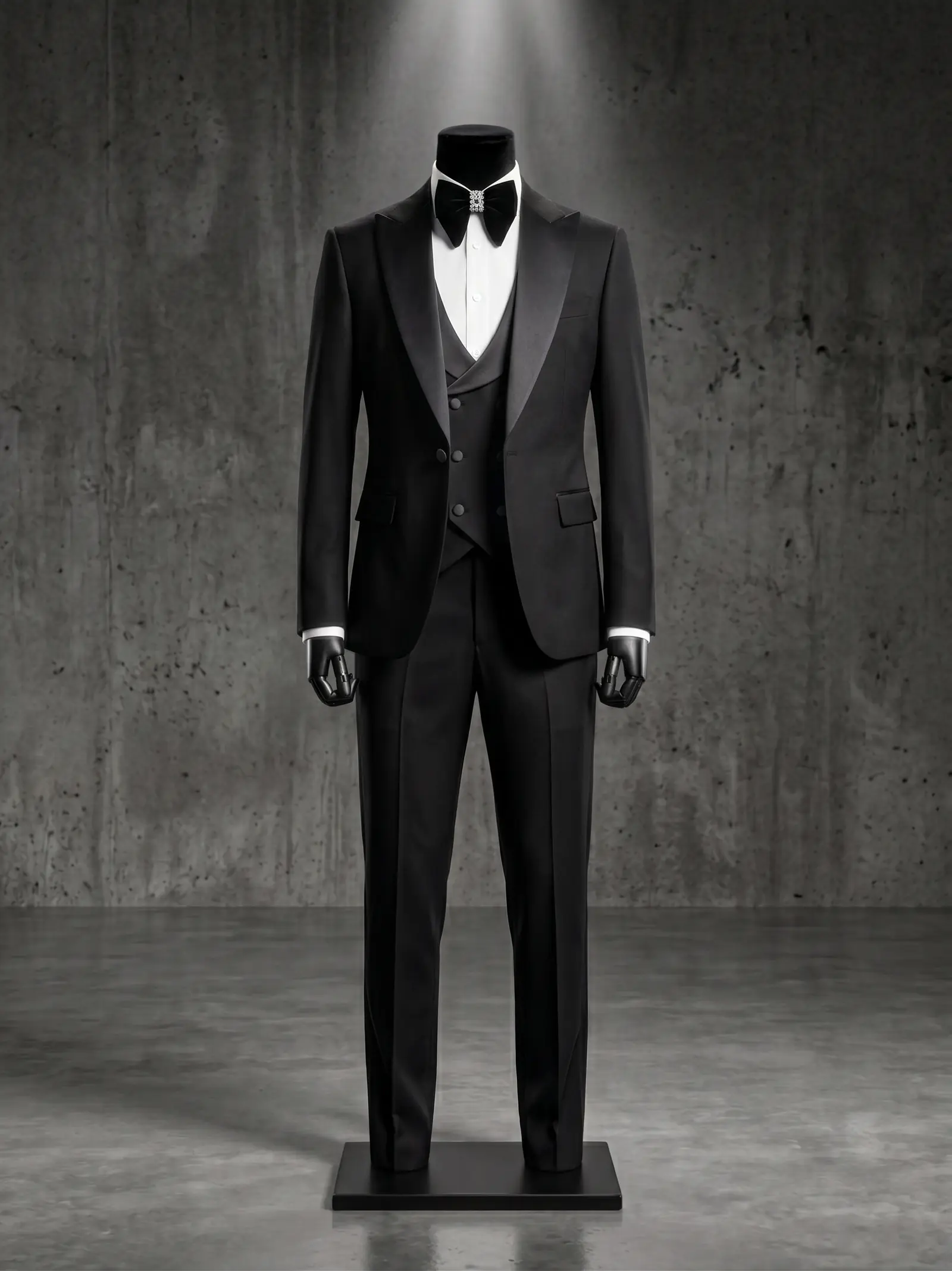 Black Carlton three piece tuxedo